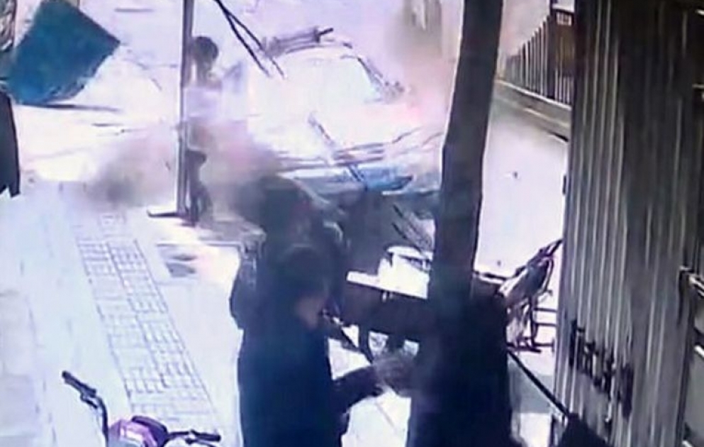 Səki olmasaydı, maşın qadını öldürəcəkdi