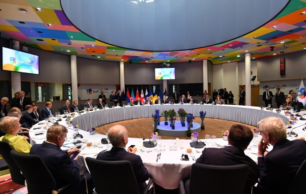 Dinner reception was hosted for heads of state and government of Eastern Partnership countries