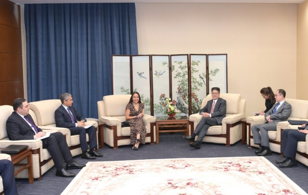 Vice-President of Heydar Aliyev Foundation Leyla Aliyeva meets with Chinese vice foreign minister