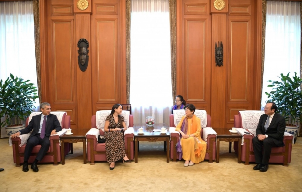 Pékin: rencontre de Leyla Aliyeva avec la présidente de l’Association du peuple chinois pour l’Amitié avec l’étranger
