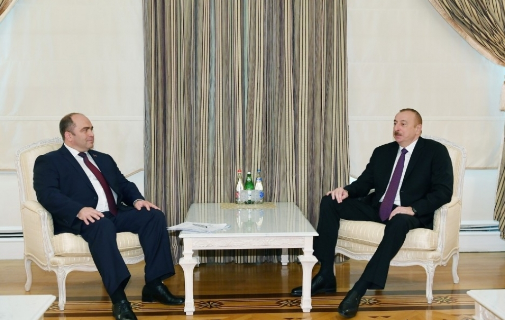 Prezident İlham Əliyev Belarusun Baş nazirinin müavininin rəhbərlik etdiyi nümayəndə heyətini qəbul edib