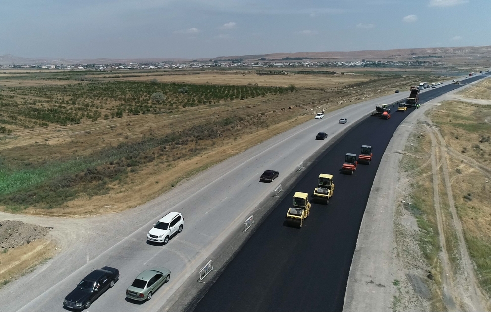 M2 magistralının Hacıqabul-Ələt hissəsi təmir edilir