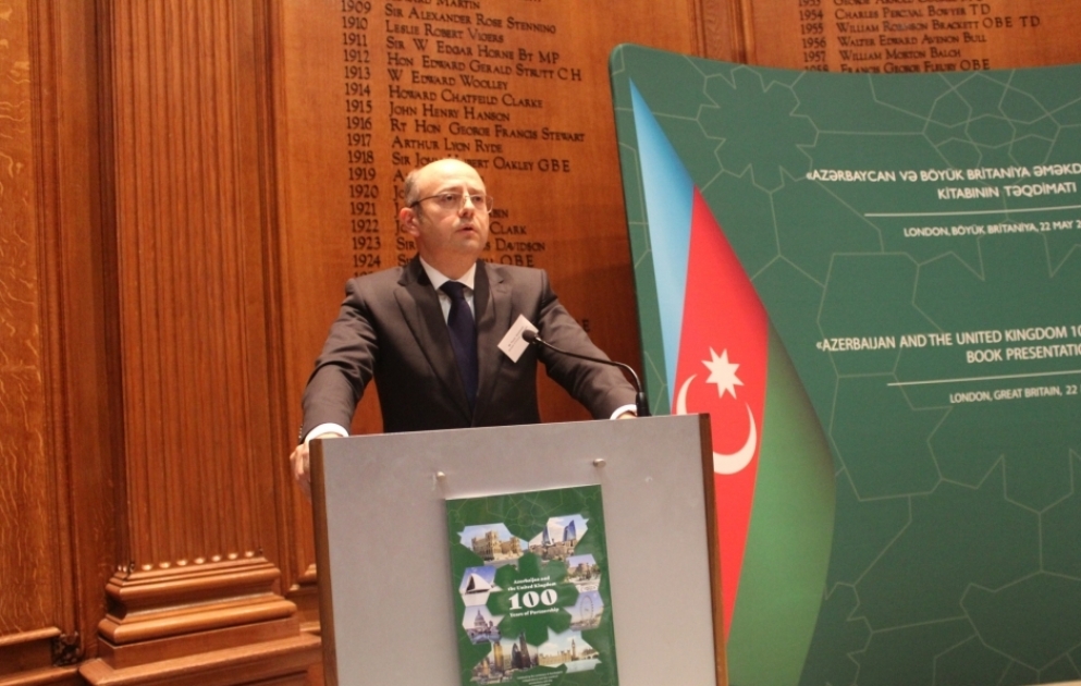 Londonda “Azərbaycan-Böyük Britaniya əməkdaşlığının 100 illiyi” kitabı təqdim olunub