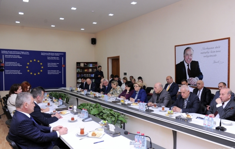 Rusiya Elmlər Akademiyasının vitse-prezidenti AMEA-nın Hüquq və İnsan Haqları İnstitutunda olub