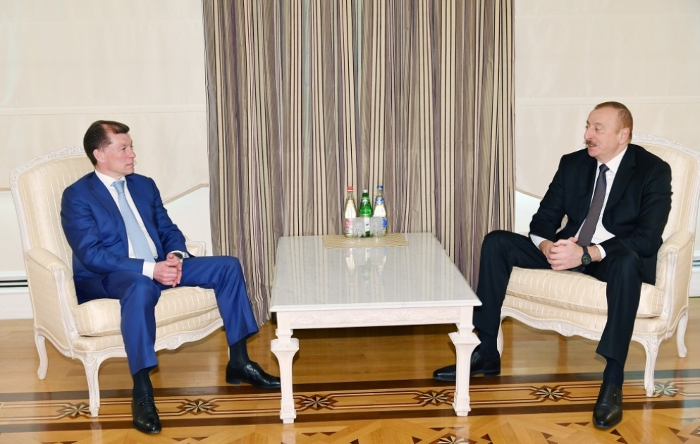 Prezident İlham Əliyev Rusiyanın Əmək və Sosial Müdafiə nazirini qəbul edib