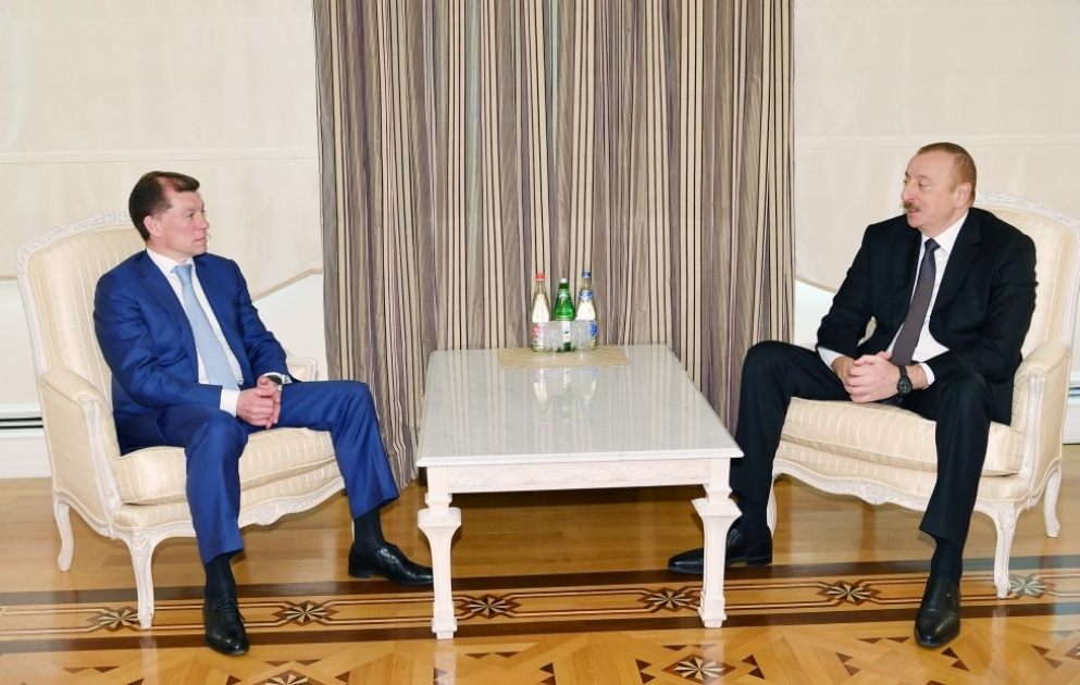 Le président Ilham Aliyev a reçu le ministre russe du Travail et de la Protection sociale