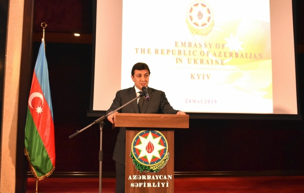 Azərbaycanın Ukraynadakı səfirliyi Respublika Günü münasibətilə rəsmi qəbul təşkil edib