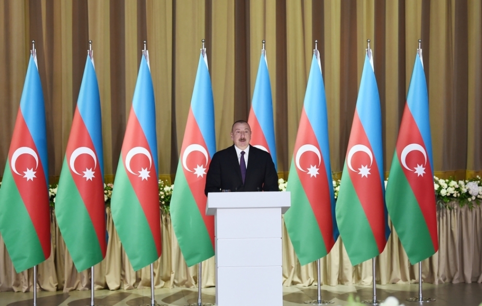 Le président Ilham Aliyev a participé une réception organisée à l’occasion de la fête nationale du 28 mai
