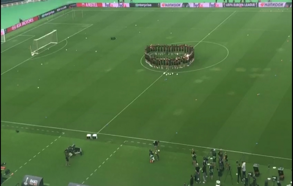 “Arsenal” komandası Bakı Olimpiya Stadionunda
