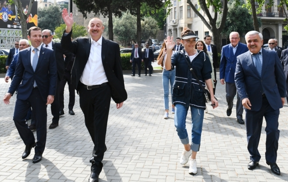 President Ilham Aliyev toured Seaside National Park