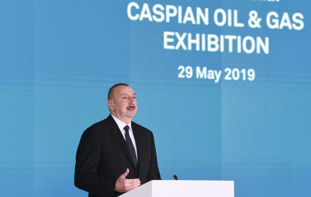 Le président Ilham Aliyev participe à l’ouverture du 26e Salon international Caspian Oil & Gas