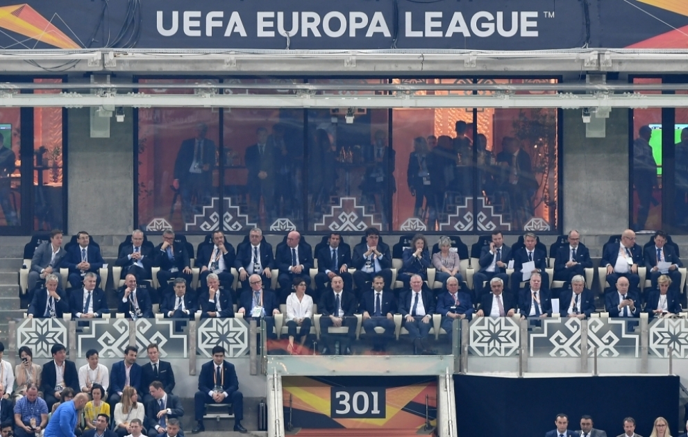 Chelsea remporte la Ligue Europa jouée au Stade olympique de Bakou 
Le président azerbaïdjanais Ilham Aliyev a assisté à la finale