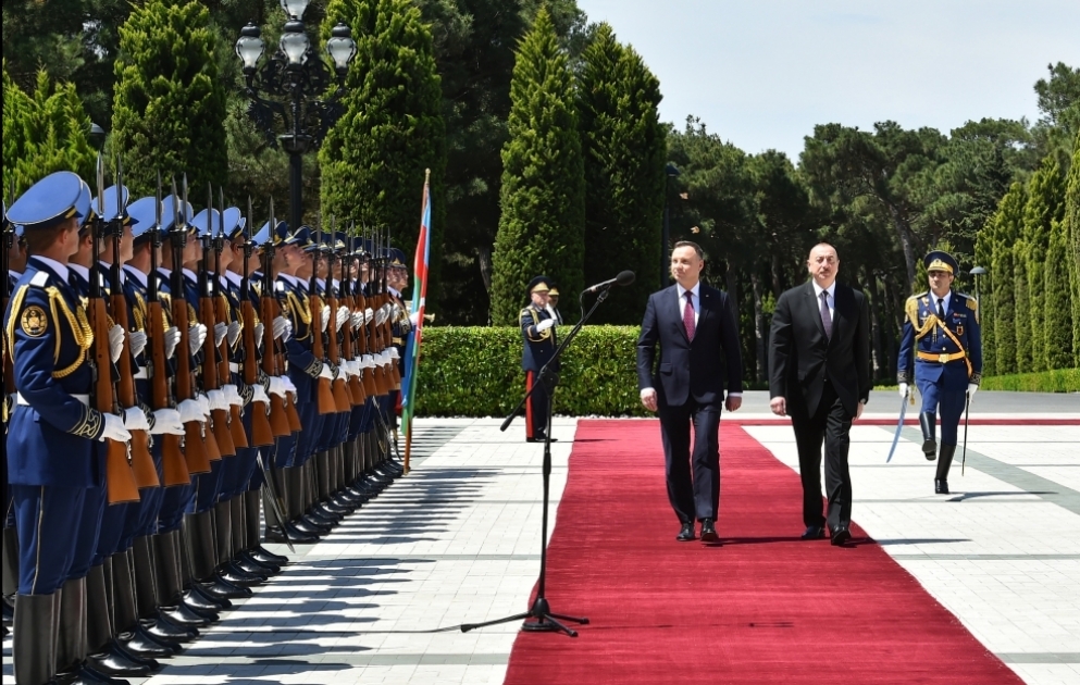 Official welcome ceremony was held for Polish President Andrzej Duda