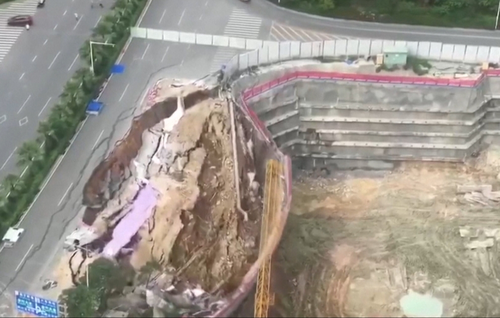 Road collapse in China
