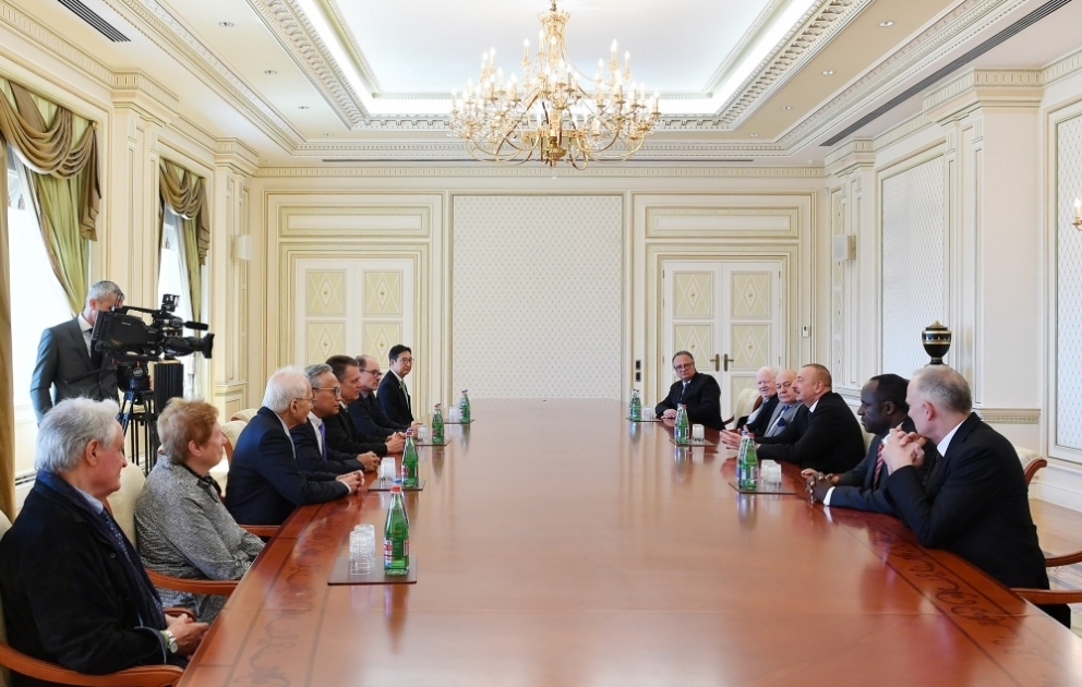 President Ilham Aliyev received delegation of International Union of Architects
