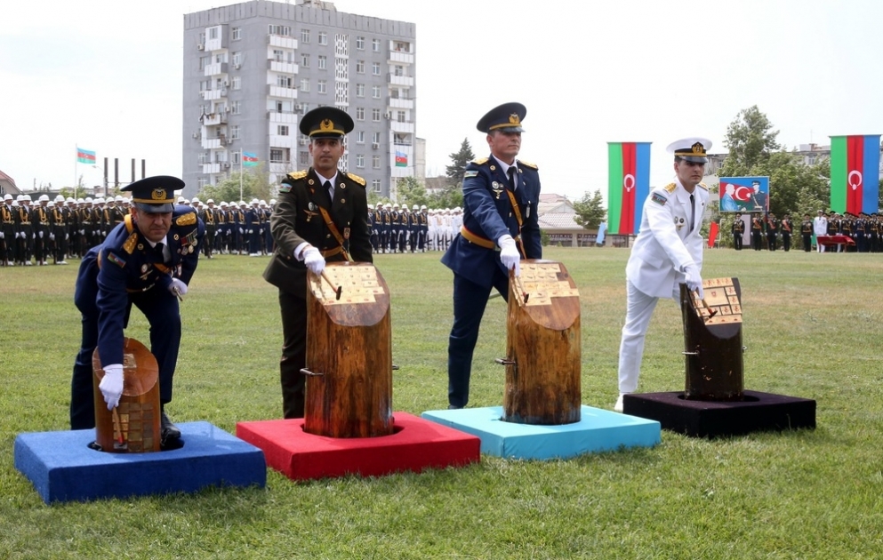 A graduation ceremony was held at the Azerbaijan Military Academy