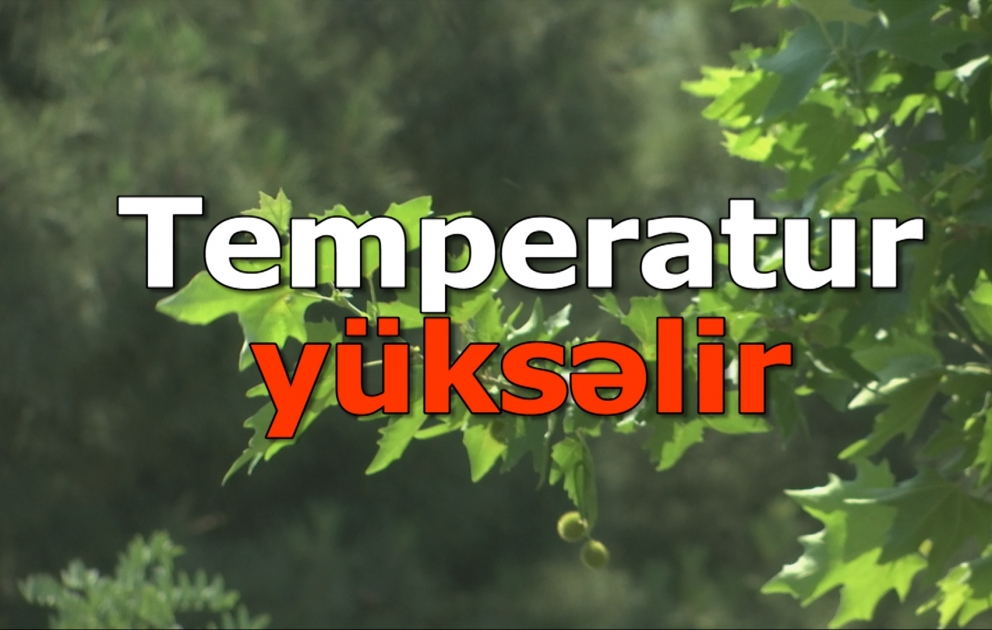 Havanın temperaturu yüksəlir