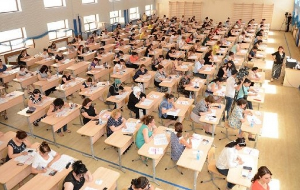 52 638 namizəd müəllim olmaq üçün test imtahanı verəcək