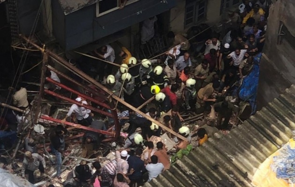 Un bâtiment s'est effondré en Inde et 40 personnes ont été ensevelies sous les décombres