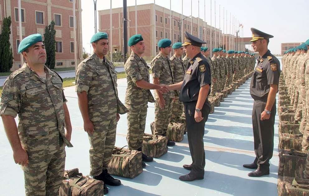 A group of Azerbaijani peacekeepers was sent to Afghanistan