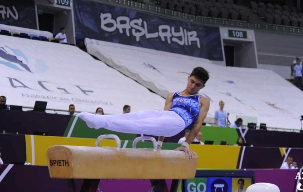 Gimnastımız Səməd Məmmədli çoxnövçülükdə medallar uğrunda mübarizə aparır