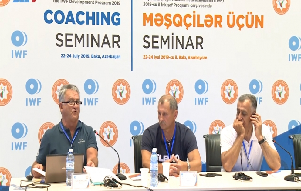Azərbaycanda IWF-in İnkişaf Proqramı çərçivəsində məşqçilər üçün beynəlxalq seminar keçirilib