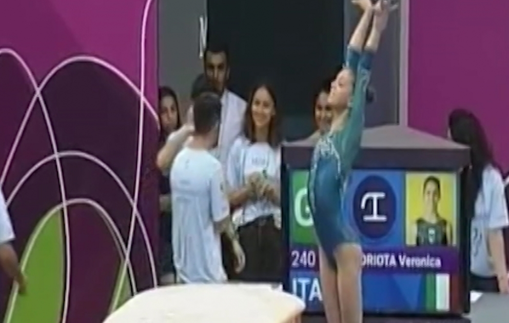 XV Avropa Gənclər Yay Olimpiya Festivalında idman gimnastikası yarışları davam edir