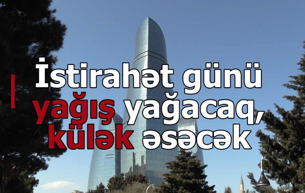 İstirahət günü yağış yağacaq, külək əsəcək