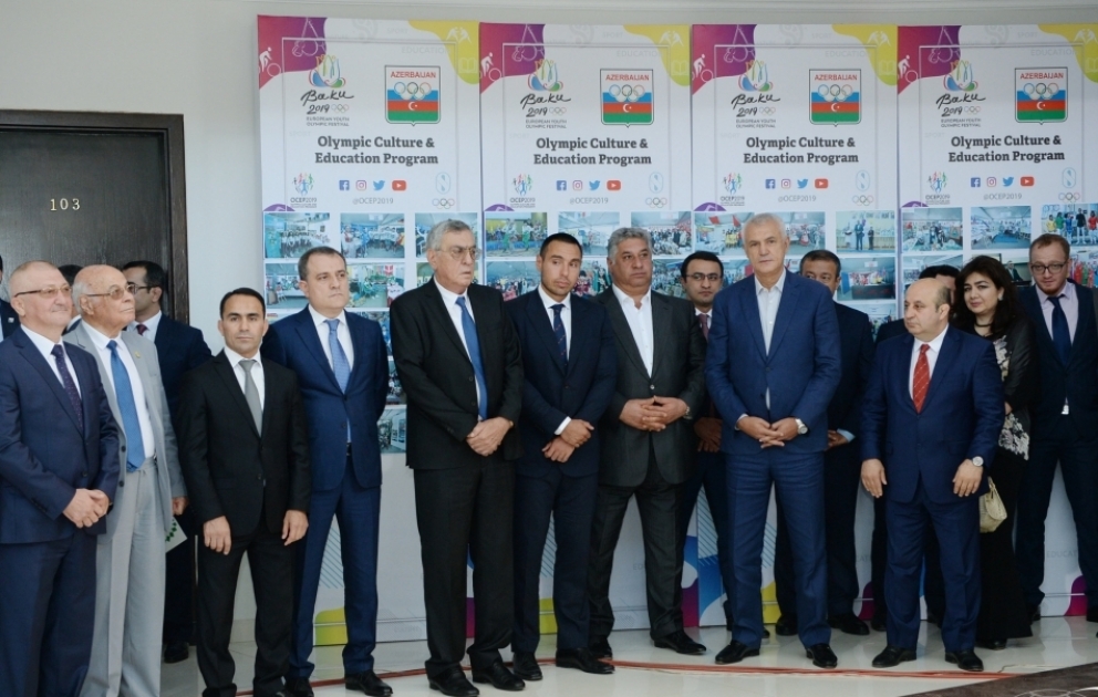 XV Avropa Gənclər Olimpiya Festivalında uğur qazanan idmançılarımızla görüş keçirilib
