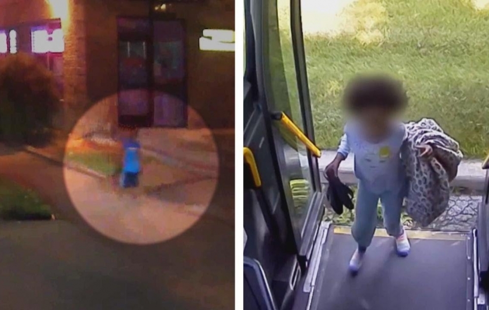İtən uşaq avtobus sürücüsünün köməyi ilə evlərini tapdı