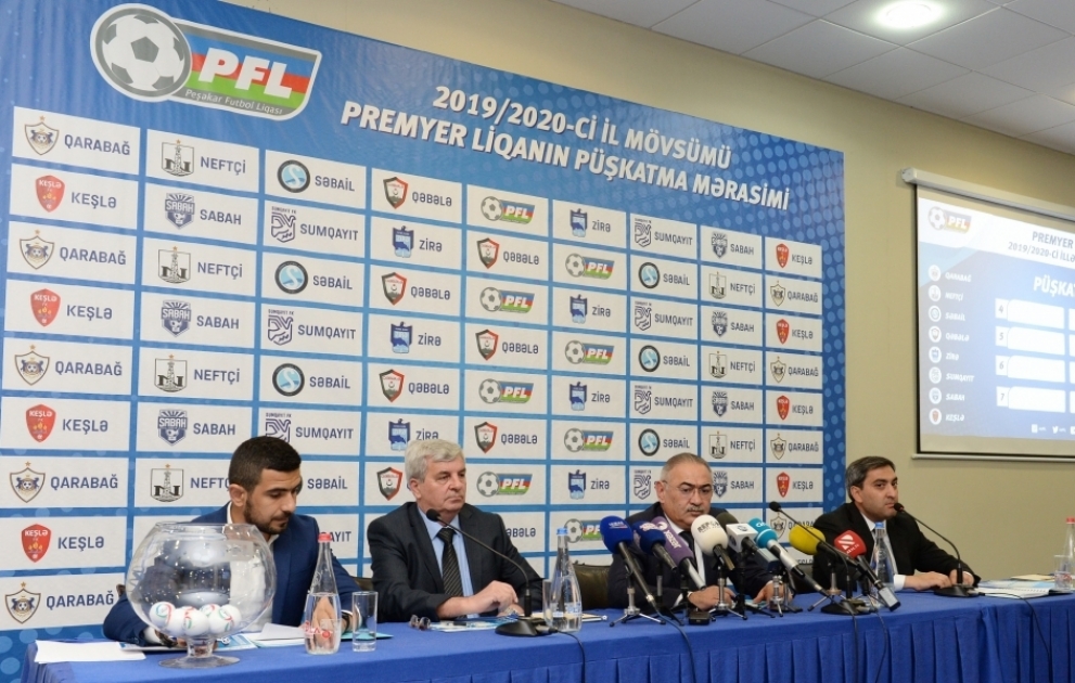 Futbol üzrə Azərbaycan Premyer Liqasının 2019-2020-ci il mövsümünün püşkü atılıb