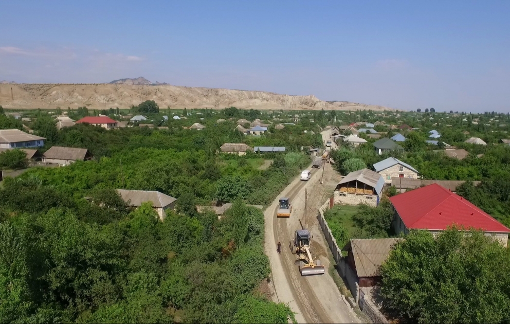 Ağdaşda uzunluğu 40.5 km olan yolun yenidən qurulması yekunlaşır
