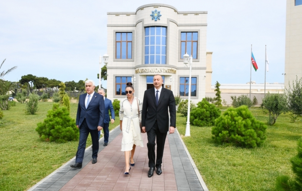 Le nouveau bâtiment administratif du bureau de Pirallahy du Parti Nouvel Azerbaïdjan a été inauguré