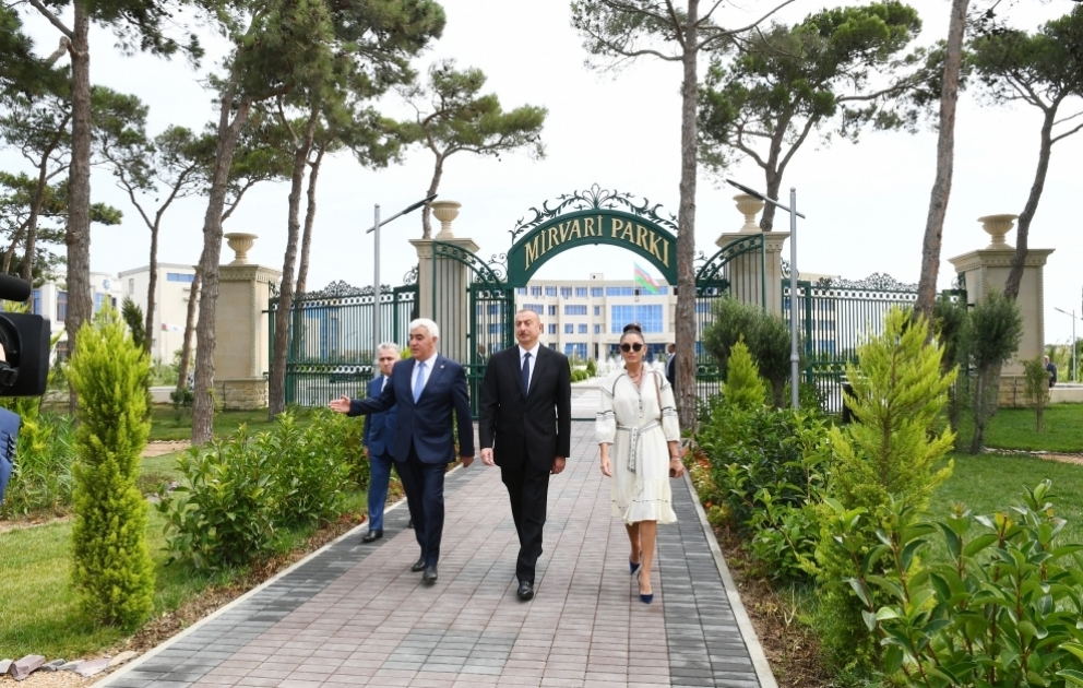 Pirallahy: le président Ilham Aliyev inaugure le parc Mirvari