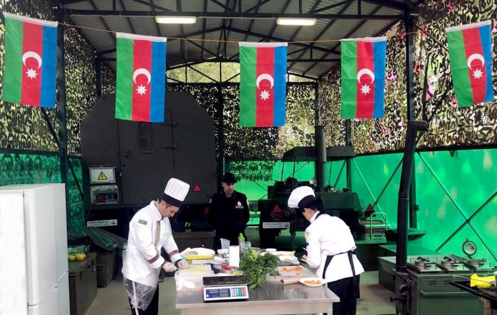 Azərbaycanın hərbi aşpazları “Səhra mətbəxi” müsabiqəsinin ikinci mərhələsinin qalibi olublar