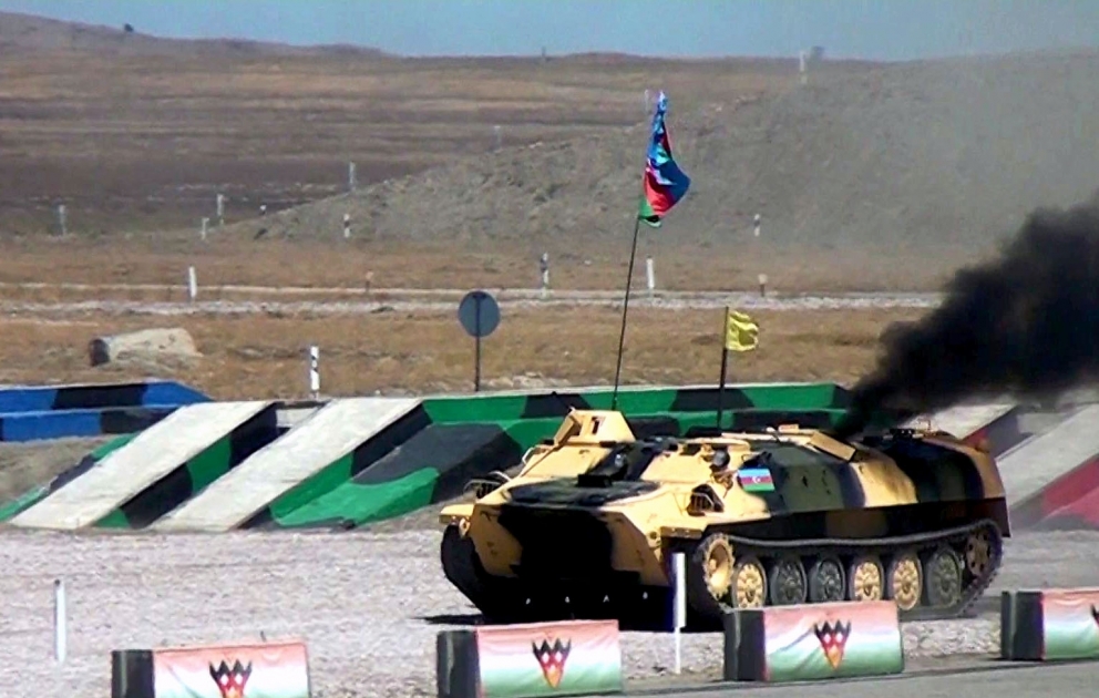 The first line-up of the Azerbaijani team attain success in the contest "Masters of artillery fire"