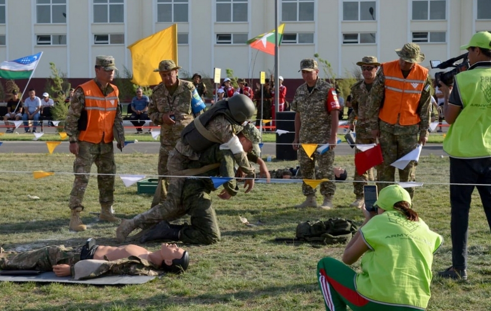 Azerbaijani military doctors took part in another stage of the "Military Medical Relay Race" contest