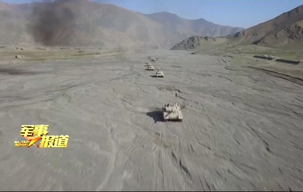 Çin dronlar vasitəsilə həyata keçirilən tank hücumunu təqdim edib