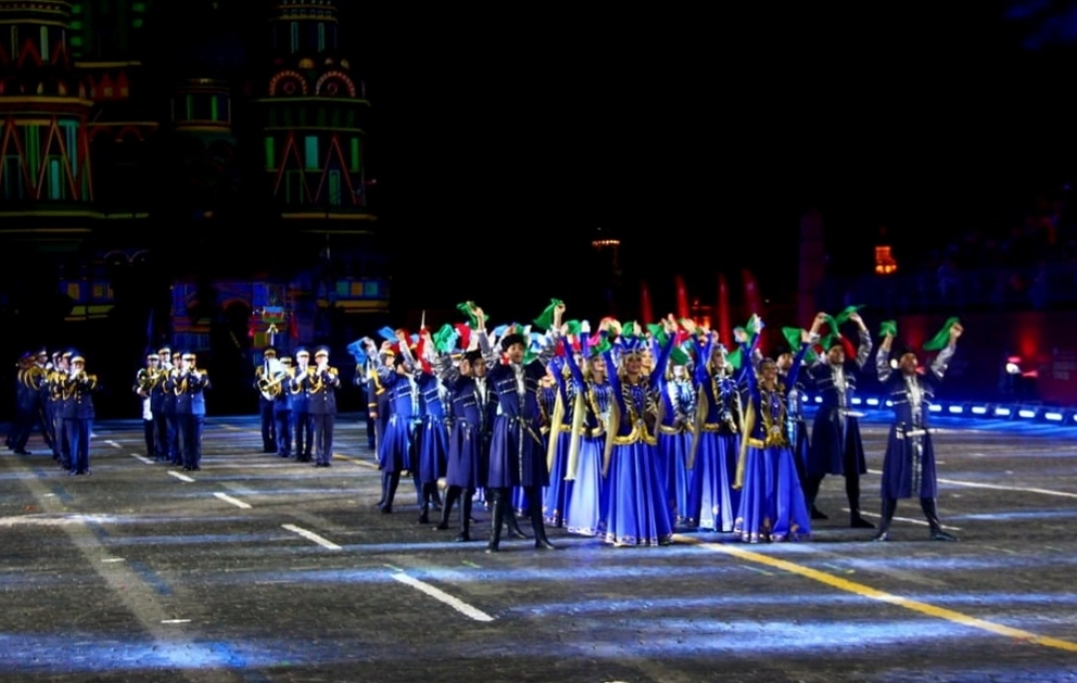 Azerbaijan Military Band takes part in Spasskaya Tower international military music festival