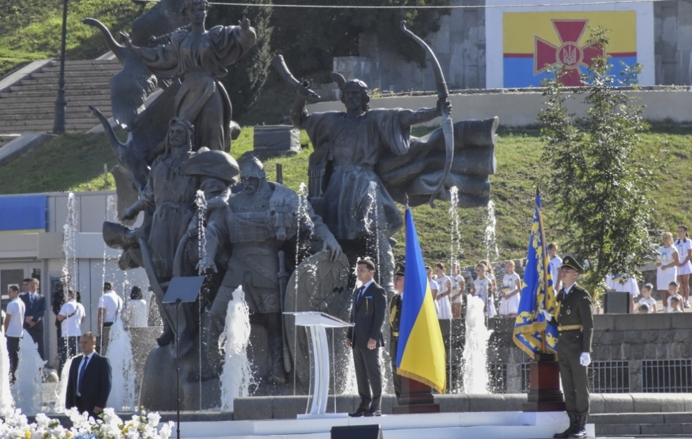 В Украине состоялась церемония ко Дню независимости