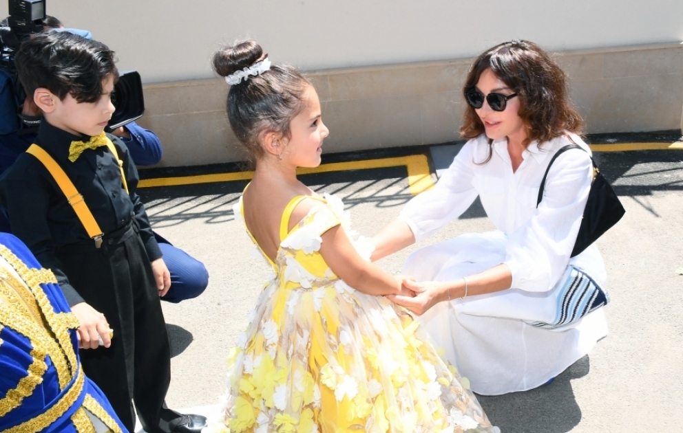 First Vice-President Mehriban Aliyeva attended opening of orphanage-kindergartens and joined festivities for children