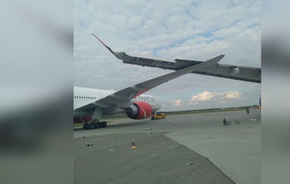 “Şeremetyevo” aeroportunda iki təyyarə toqquşub