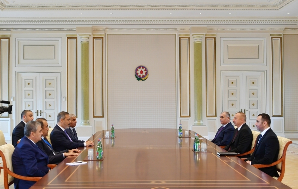 Le président Ilham Aliyev reçoit les responsables des services spéciaux des Etats turcophones