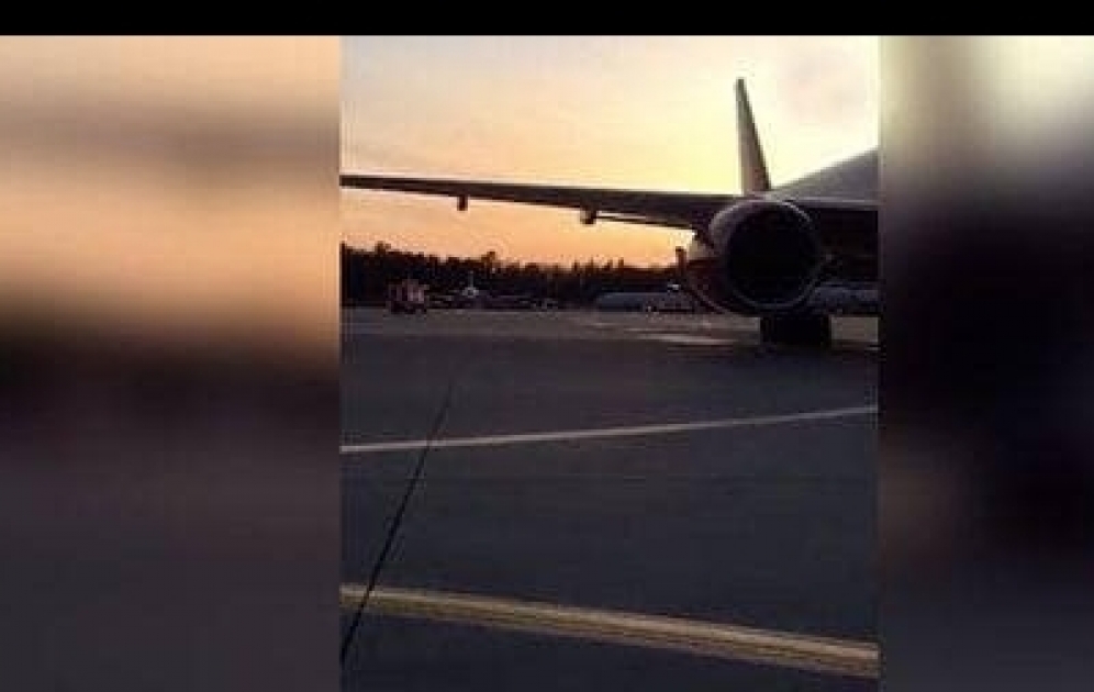 “Şeremetyevo” aeroportunda təyyarə alışıb