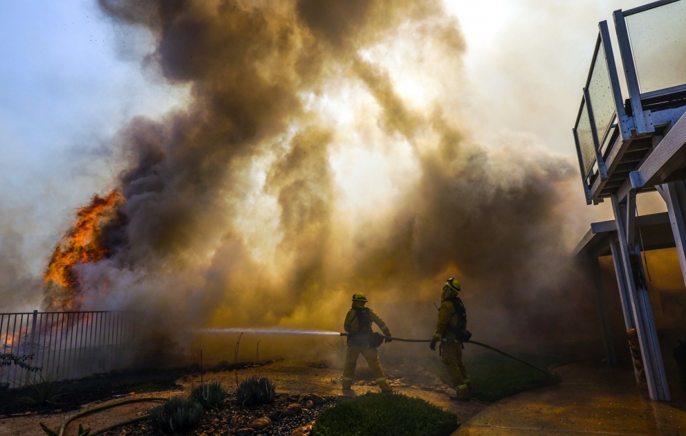 Firefighters Work to Contain California Blaze