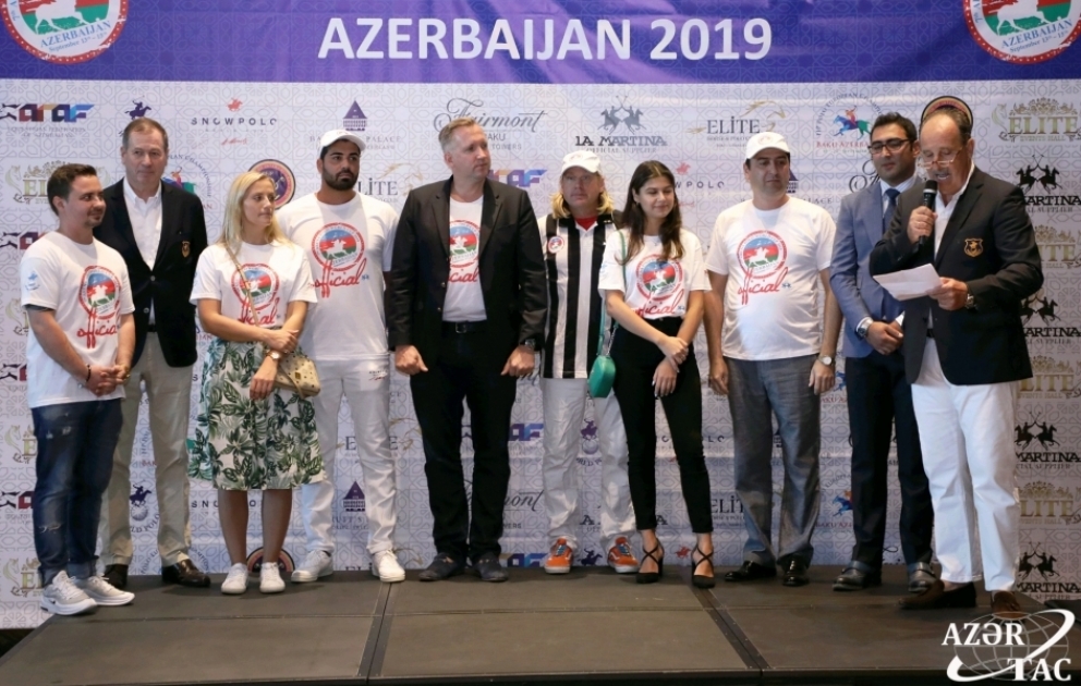 Yeddinci arena polo üzrə dünya kuboku turnirinin oyunçuları ictimaiyyətə təqdim olunub