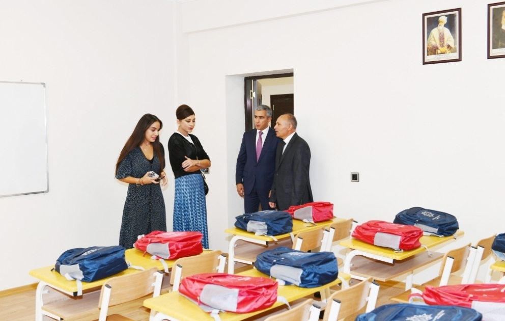 Şamaxıda Məlikçobanlı kənd tam orta məktəbinin açılışı olub