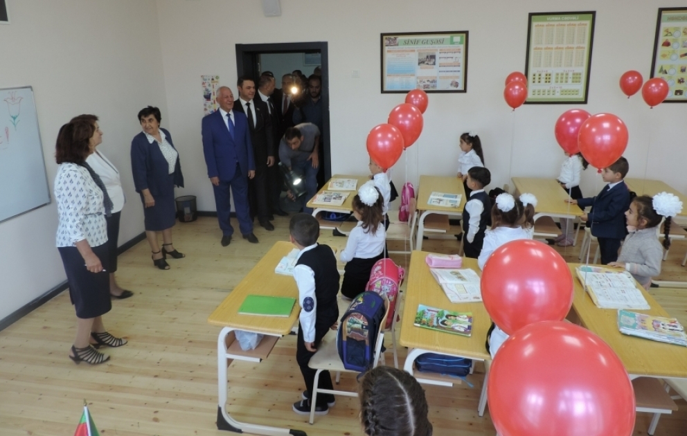 Xaçmazda 432 yerlik müasir məktəb binası istifadəyə verilib
