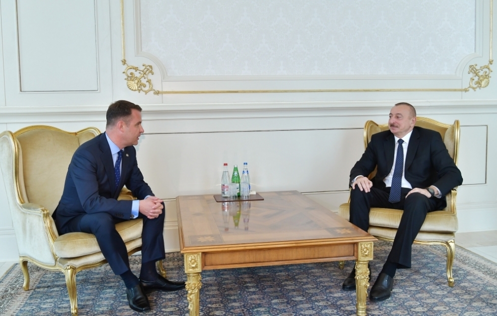 Президент Ильхам Алиев принял верительные грамоты новоназначенного посла Литвы в Азербайджане