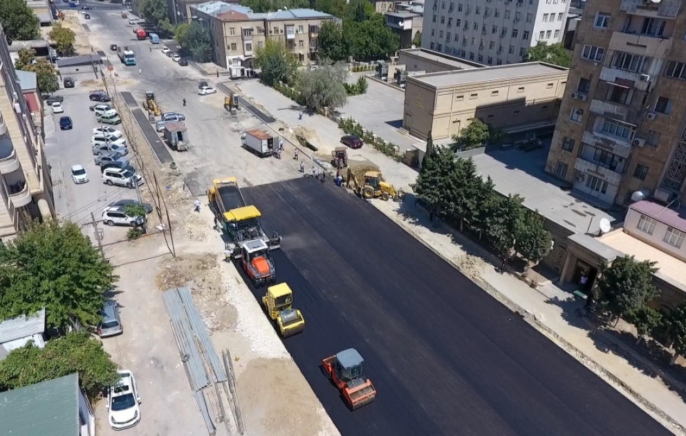 Yasamal rayonunda yeni yol infrastrukturu yaradılır